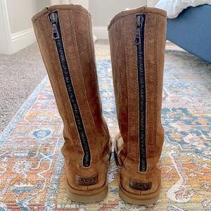 UGG {Knightsbridge} Full Zip Boots, Chestnut - sz.7